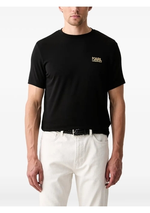Karl Lagerfeld logo-print crew-neck T-shirt - Black