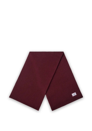 C.P. Company ribbed-knit logo-patch scarf - Red