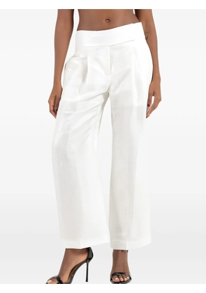 BOSS wide-leg trousers - White