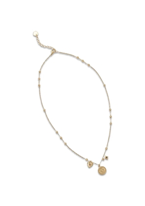 LIU JO charm-detail beaded necklace - Gold