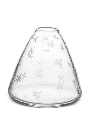 COLLEVILCA Dondolo star-motif crystal vase - White
