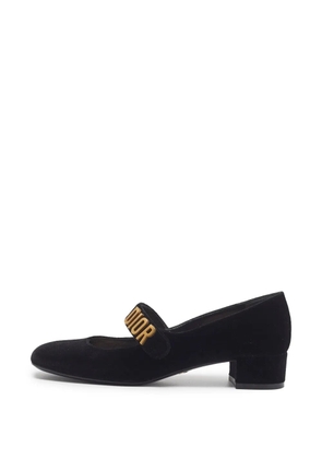 Christian Dior Pre-Owned Baby-D velvet heeled pumps - Black