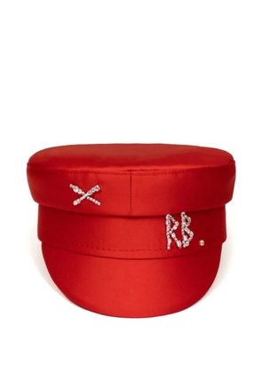 Ruslan Baginskiy embellished logo plaque hat - Red
