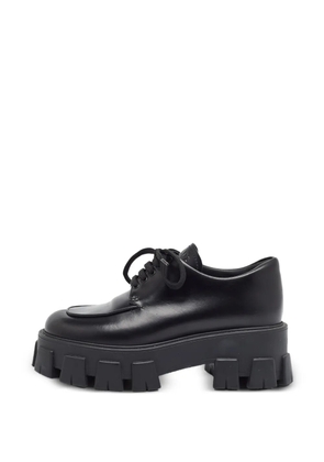 Prada Pre-Owned Monolith Derby shoes - Black