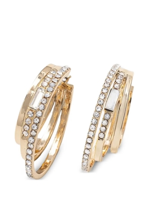DKNY crystal-embellished hoop earrings - Gold