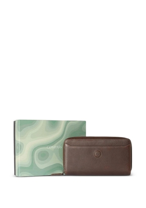 Osprey The Compass logo-debossed zip-around wallet - Brown