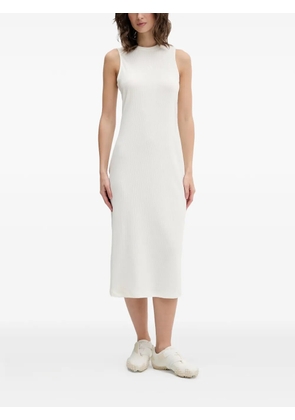 adidas ribbed-knit sleeveless midi dress - Neutrals