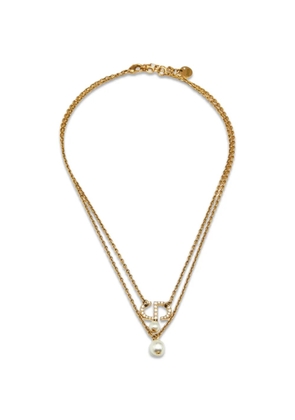 Christian Dior Pre-Owned logo-detail necklace - Gold