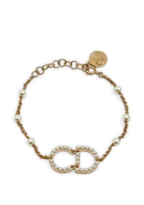 Christian Dior Pre-Owned Clair D Lune faux-pearl bracelet - Gold