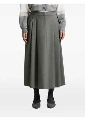 Peserico pleated midi skirt - Grey