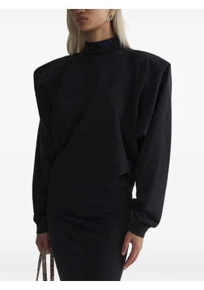 Mugler midi bat sleeves T-shirt dress - Black