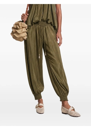 ZIMMERMANN smocked drawstring trousers - Green