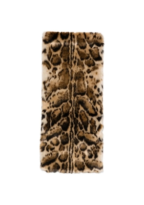 ETRO leopard-print floral-print scarf - Brown