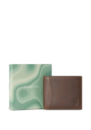 Osprey Compass debossed-logo leather wallet - Brown