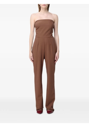 MAR DE MARGARITAS strapless darted jumpsuit - Brown
