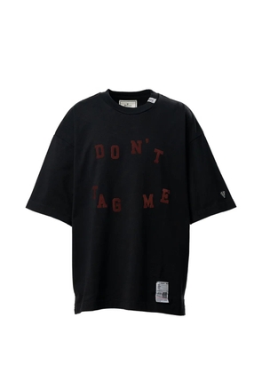 Maison MIHARA YASUHIRO Don't Tag Me. flocky-print T-shirt - Black