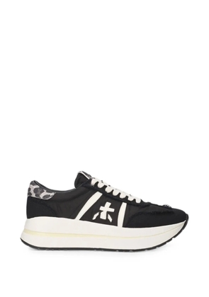 Premiata Beth leopard-print sneakers - Black