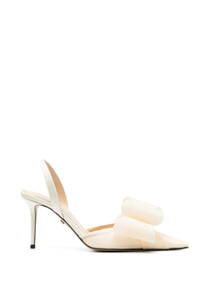 MACH & MACH bow-detail slingback pumps - Neutrals