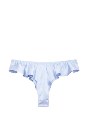 Fleur Du Mal Luxe Flutter briefs - Blue