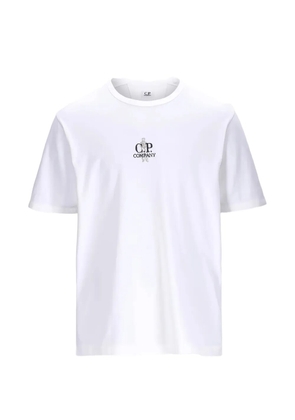 C.P. Company logo-embroidered crew-neck T-shirt - White