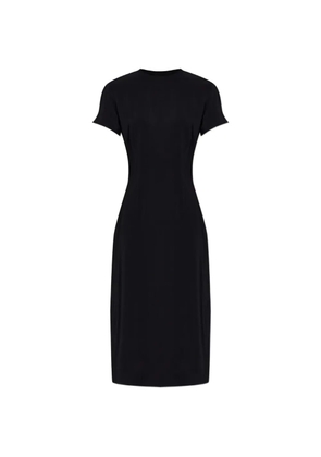 Jil Sander Cady short-sleeve zip-fastening midi dress - Black