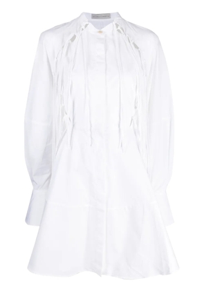 Palmer//Harding Connected cotton flared dress - White