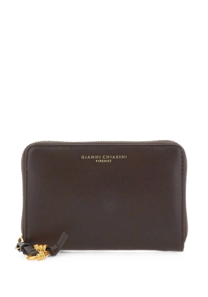 GIANNI CHIARINI logo-print leather wallet - Brown