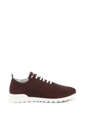Kiton knit lace-up sneakers - Brown