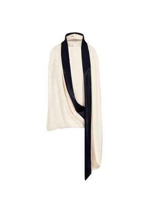 Alberta Ferretti draped top - Neutrals