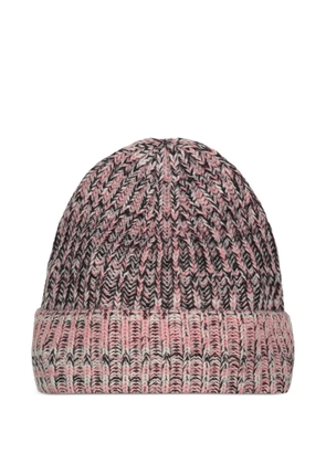 Malo ribbed-knit cashmere beanie hat - Pink