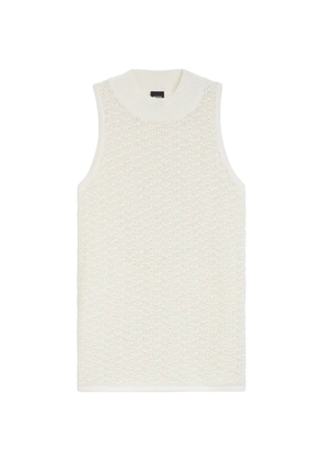 BOSS open-knit sleeveless top - Neutrals