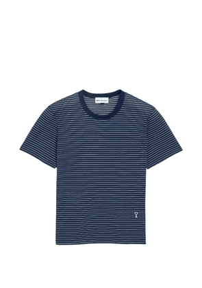 AMI Paris Ami de Coeur striped T-shirt - Blue