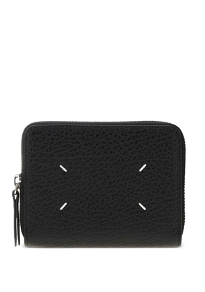 Maison Margiela Four-Stitches pebbled leather wallet - Black