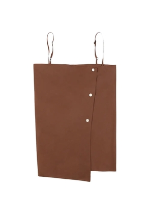 THELATEST asymmetric poplin trousers - Brown