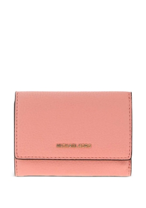 Michael Michael Kors grained-leather trifold wallet - Pink
