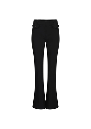 ROTATE BIRGER CHRISTENSEN lace-trim flared trousers - Black