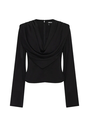 ROTATE BIRGER CHRISTENSEN draped blouse black
