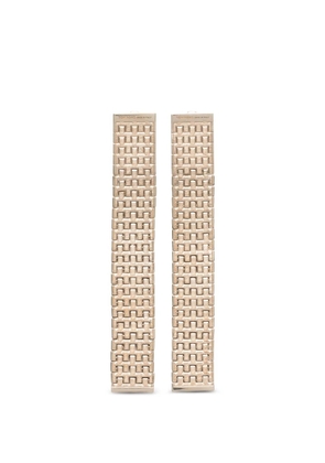 TOM FORD mesh-detail drop earrings - Gold