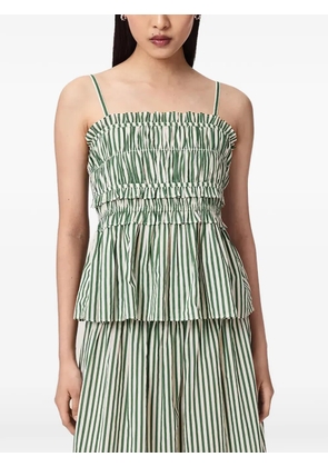 AllSaints Kali striped cotton top - White