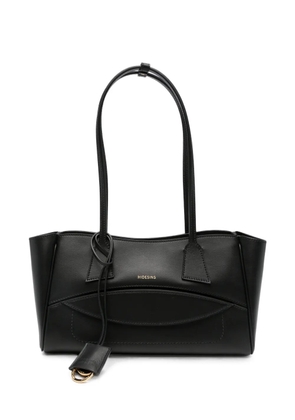 HIDESINS logo-print leather shoulder bag - Black