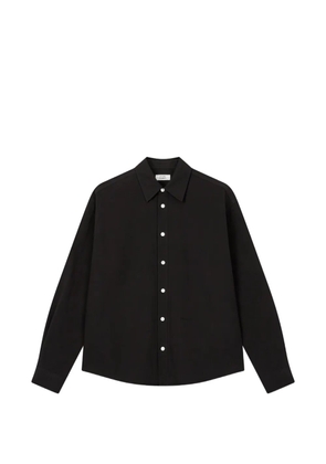 TOMBOY embroidered long-sleeve shirt - Black