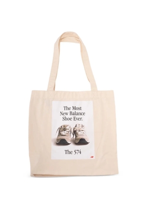 New Balance graphic-print tote bag - White
