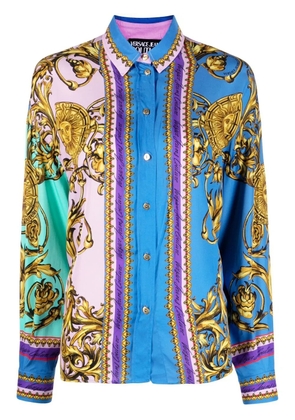 Versace Jeans Couture baroque-print shirt - Blue