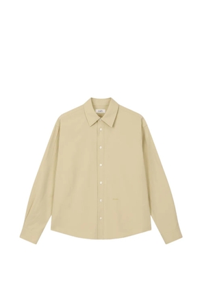 TOMBOY embroidered long-sleeve shirt - Neutrals