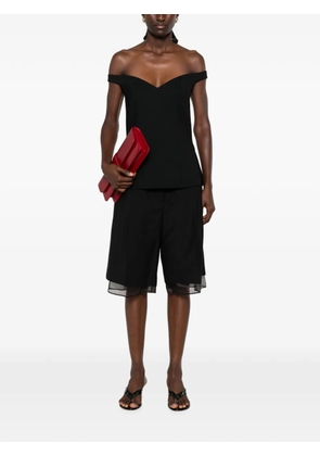 Róhe concealed-fastening shorts - Black