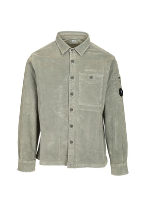 C.P. Company Lens-detail corduroy shirt - Grey
