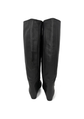 Lanvin Pre-Owned wedge knee-high boots - Black
