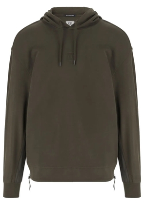 C.P. Company logo-embroidered hoodie - Green
