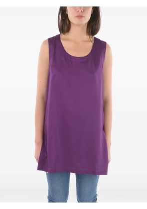 Woolrich side-slit sleeveless purple top