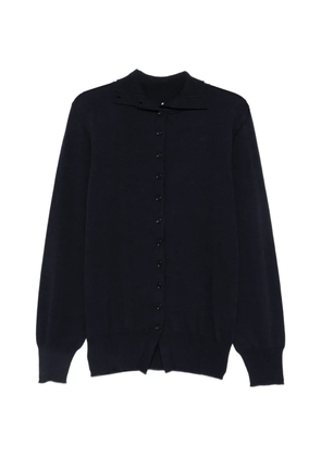 Liviana Conti button-fastening knitted cardigan - Blue
